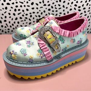 EUC Irregular Choice So Refreshing Platform Oxford Shoes Size Euro 37 / US 6.5